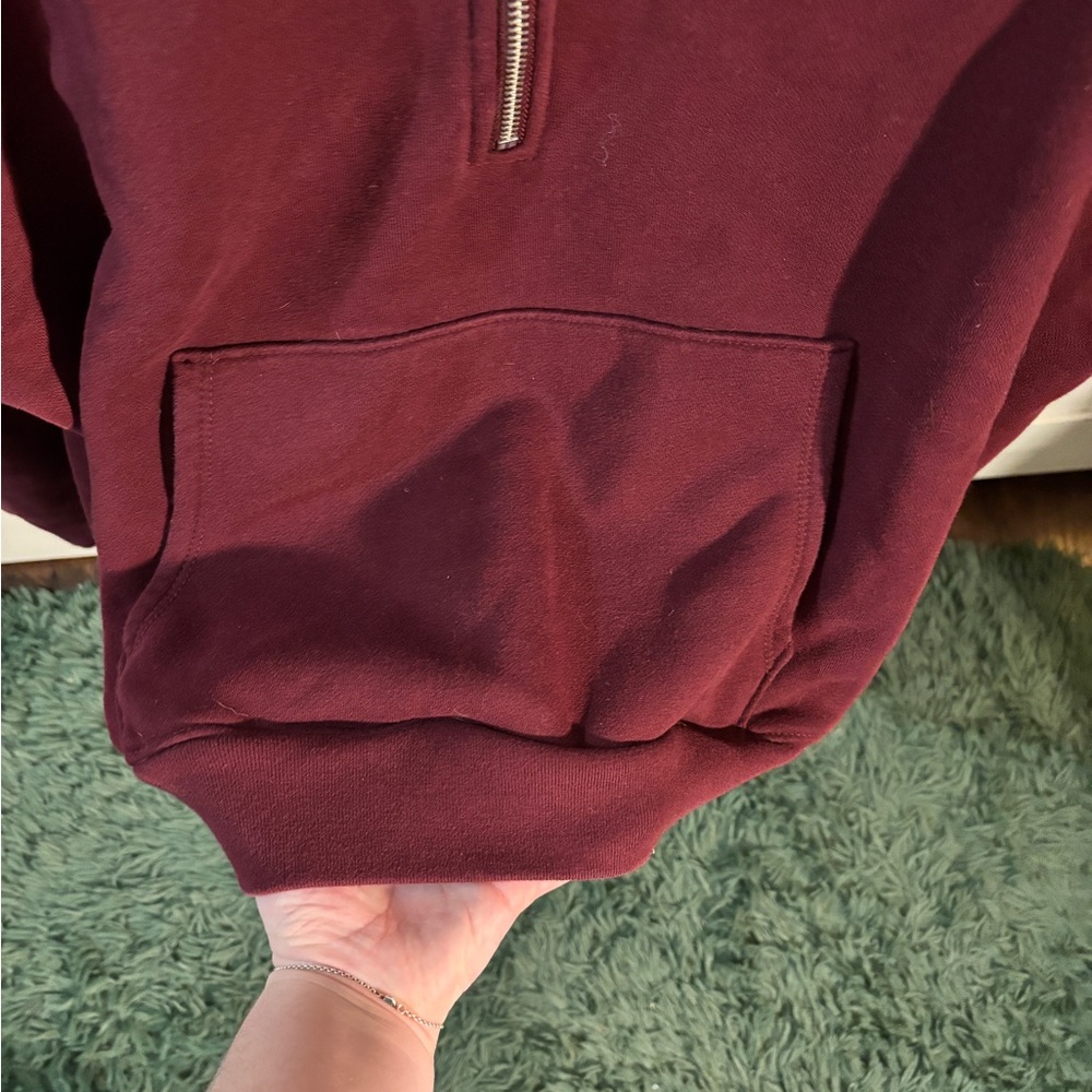 American Eagle Everyday Luxe Quarter Zip Sweater - Picture 4 of 5
